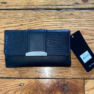 Jones new York black wallet nwt